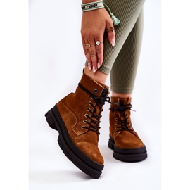 Botas quentes de camurça marrom Big Star KK274524 1