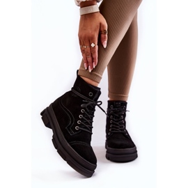 Botas quentes de camurça Big Star KK274525 preta preto 1