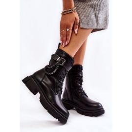 Botas Quentes de Couro Botas Big Star KK274486 Preto 1