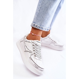 Vinceza Tênis esportivo baixo feminino Solveig branco 1