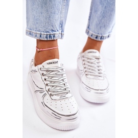 Vinceza Tênis esportivo baixo feminino Solveig branco 2