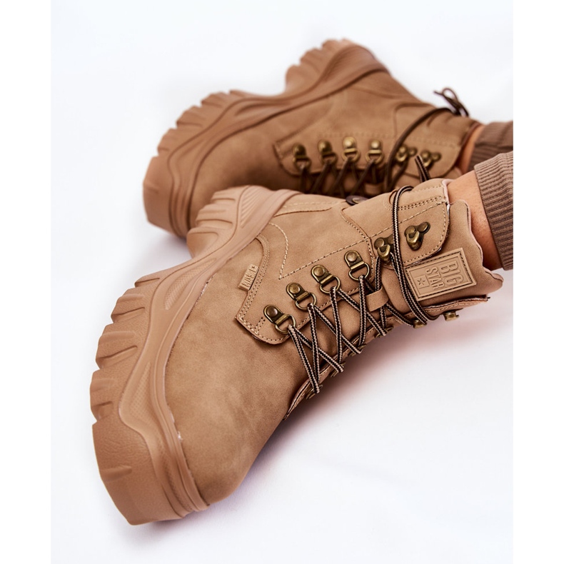 Botas femininas Memory Foam Big Star KK274366 Bege 1