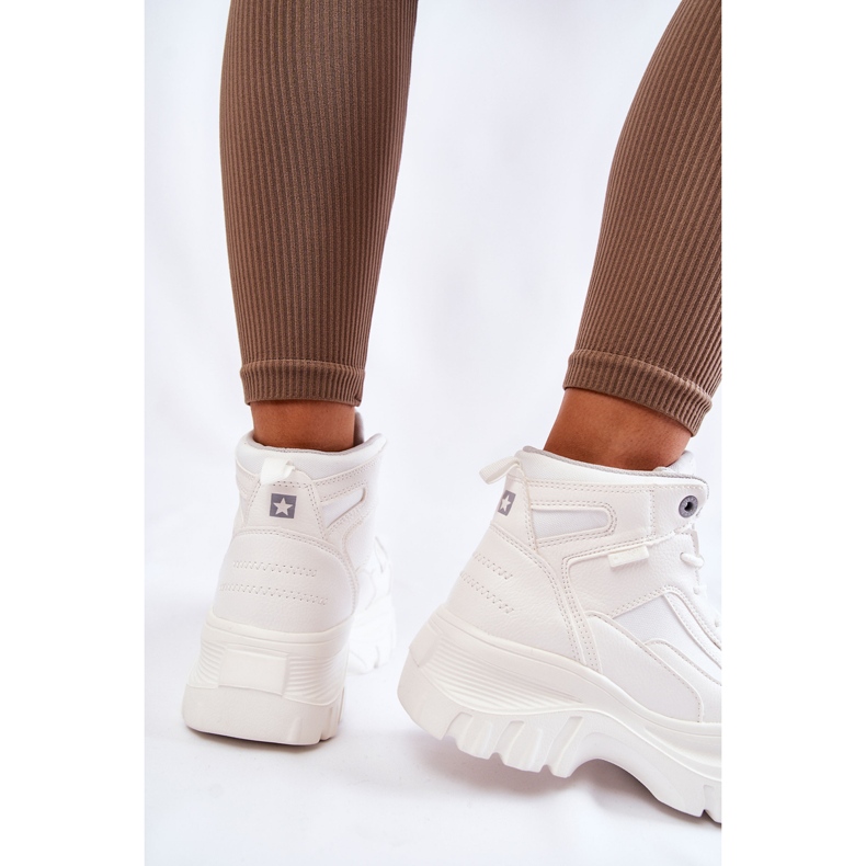 Big Star Botas da moda com memória espuma grande estrela KK274369 branca branco 1