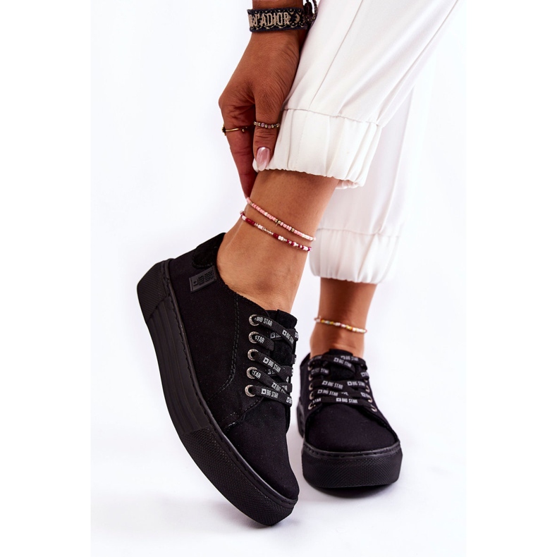 Tênis feminino Memory Foam System Big Star KK276001 Preto 1