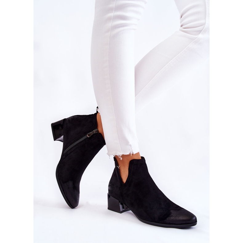Vinceza Botas clássicas femininas com zíper preto Ellene 2 Vinceza Botas clássicas femininas com zíper preto Ellene 2