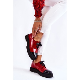 Tênis com cadarço lacado Laura Messi 2441 Vermelho 2 Tênis com cadarço lacado Laura Messi 2441 Vermelho 2