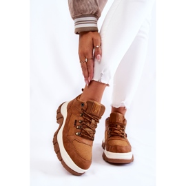 Sapatos de trekking femininos Caçadores de espuma de memória Big Star KK274362 marrom castanho 1