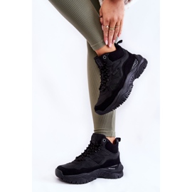 Tênis esportivo feminino alto com memória espuma sistema Big Star KK274356 preto 1