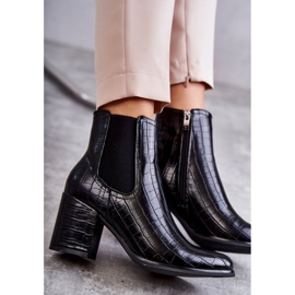 PL4 Botas de couro de cobra La.Fi 260038B-XC Preto 260038B-XC 5