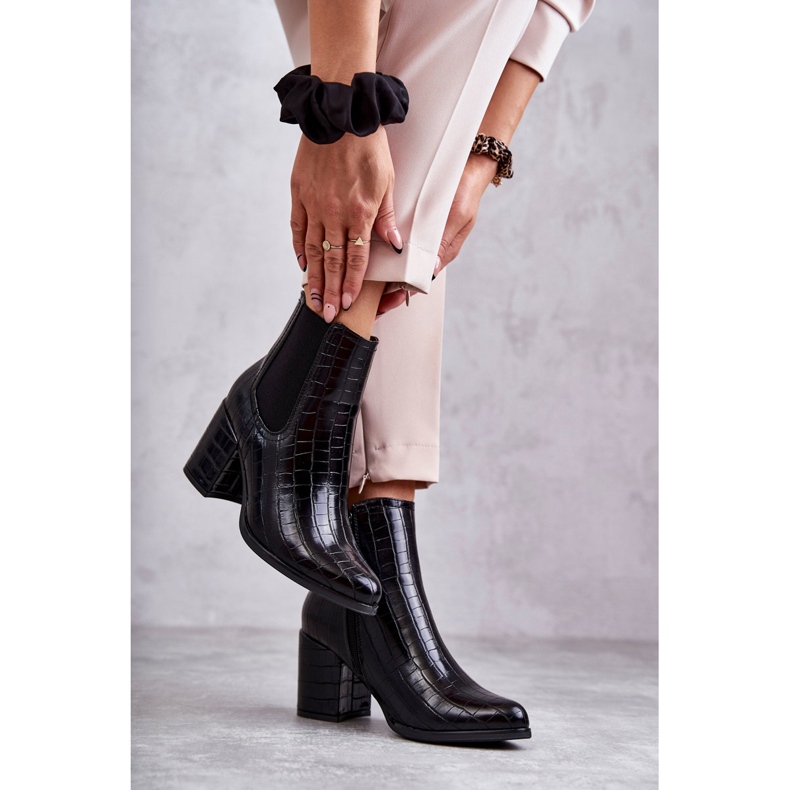 PL4 Botas de couro de cobra La.Fi 260038B-XC Preto 260038B-XC 3