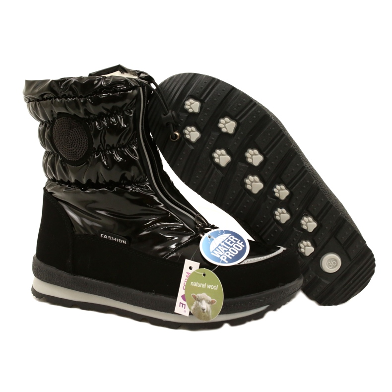 Botas de neve de mulher Miss Evento 22SN23-4324 Preto 6