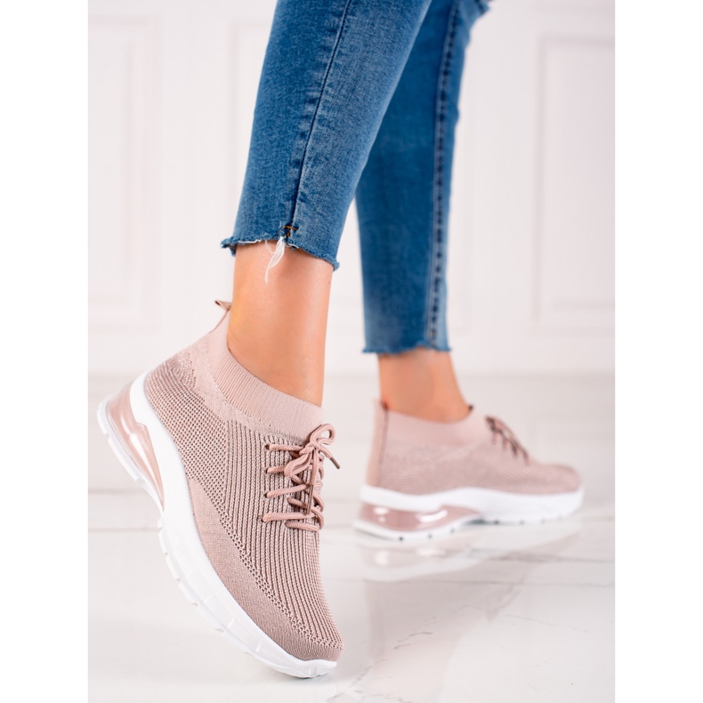 W. Potocki Tênis esportivo com brocado Potocki rosa 1