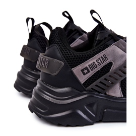 Tênis esportivo masculino leve Big Star KK174054 preto 2