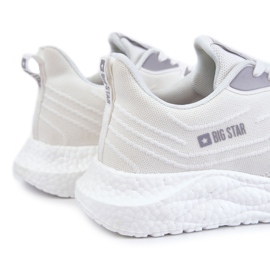 Tênis esportivo masculino leve Big Star KK174017 branco 1