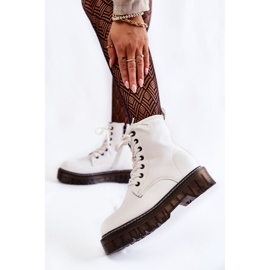 Botas femininas com zíper Big Star KK274536 Branco 2