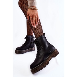 Botas femininas com zíper Big Star KK274537 Preto 2