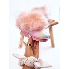 Botas de neve infantil com pelo multicolorido Ariana 1