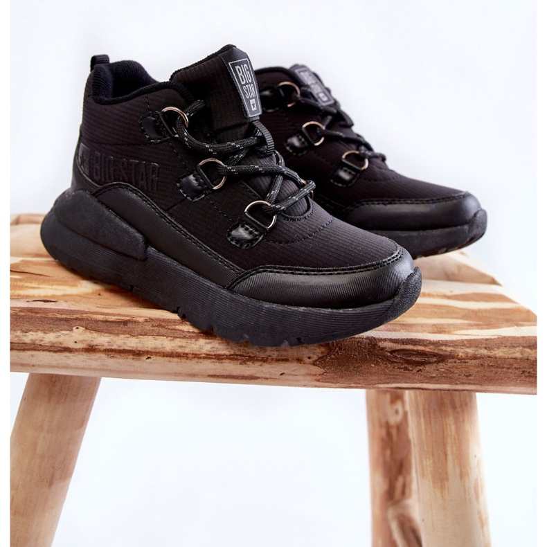 Botas infantis espuma de memória Big Star KK374119 preta preto 1