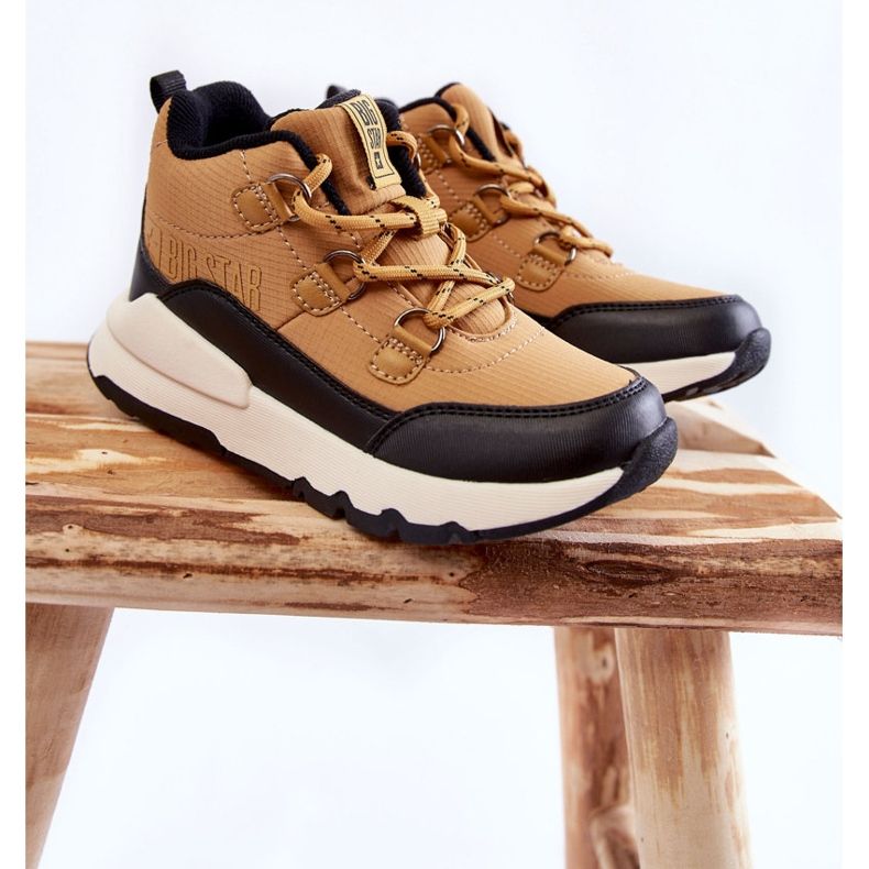 Botinhas infantis espuma de memória Big Star KK374118 camelo marrom 1