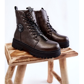 Botas Quentes para Crianças Caçadores Cinza Escuro Conley marrom 1