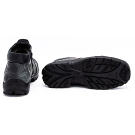 Olivier Botas de couro de inverno masculino 352 MP cinza 2