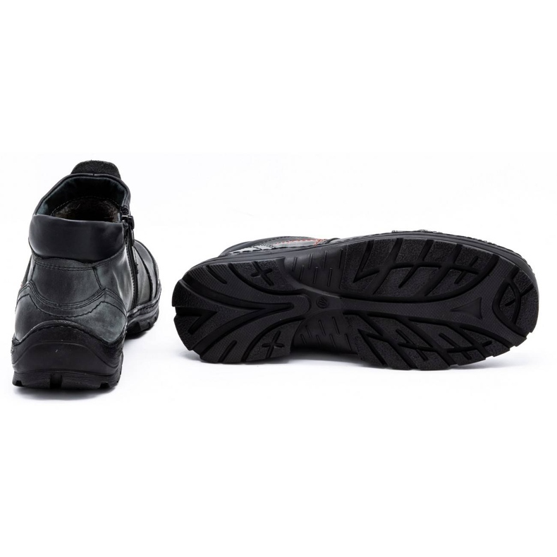 Olivier Botas de couro de inverno masculino 352 MP cinza 2