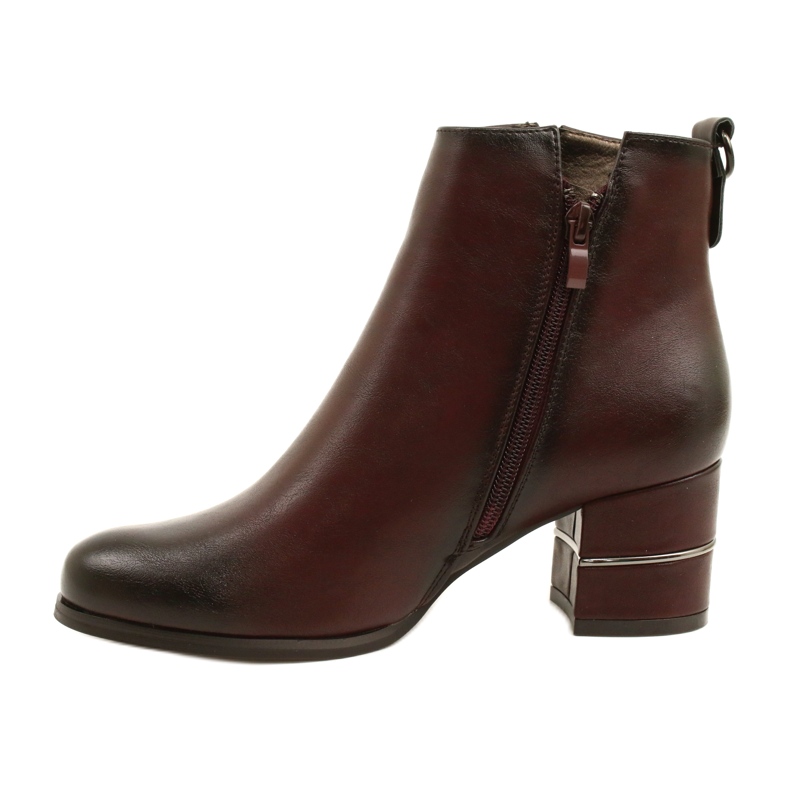 Botas femininas da moda cor de vinho Poula M.Daszyński SA125A-2 vermelho 1 Botas femininas da moda cor de vinho Poula M.Daszyński SA125A-2 vermelho 1