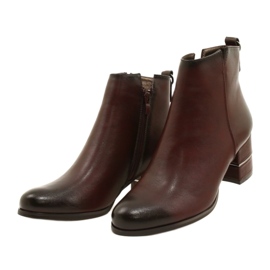 Botas femininas da moda cor de vinho Poula M.Daszyński SA125A-2 vermelho 2 Botas femininas da moda cor de vinho Poula M.Daszyński SA125A-2 vermelho 2