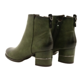 Botas da moda para mulheres Olive M.Daszyński SA125A-2 multicolorido verde 3