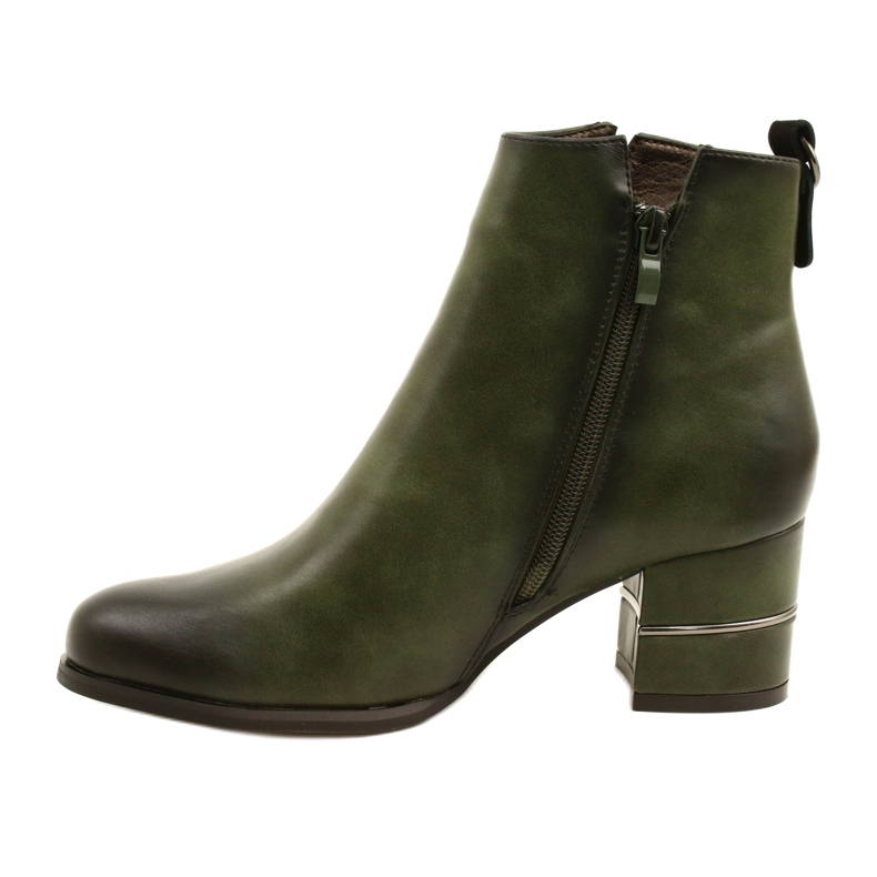 Botas da moda para mulheres Olive M.Daszyński SA125A-2 multicolorido verde 1