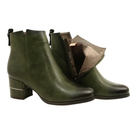 Botas da moda para mulheres Olive M.Daszyński SA125A-2 multicolorido verde 4