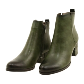 Botas da moda para mulheres Olive M.Daszyński SA125A-2 multicolorido verde 2