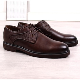 King Camp Sapatos de couro com cadarço Kingle M SCA173B marrom 2