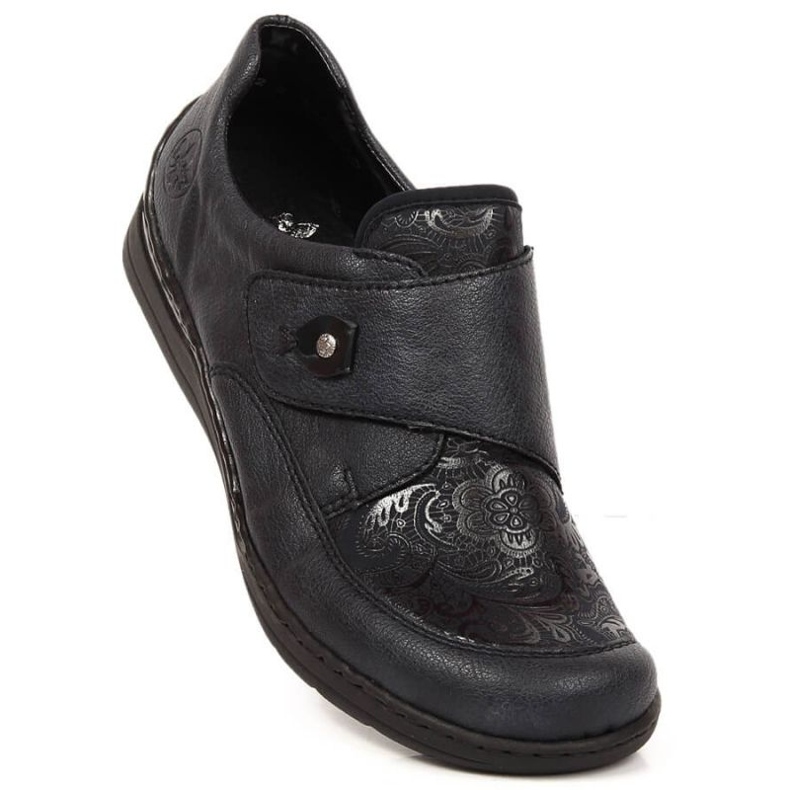 Sapatos de velcro Rieker W RKR549 azul marinho 1