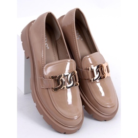 PA1 Mocassins femininos Sophie Khaki bege marrom 1
