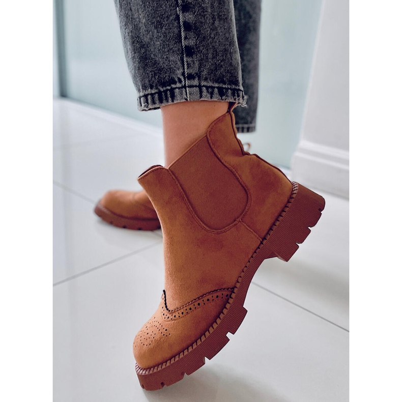 PA1 Botas Chelsea de mulher Ethel Camel marrom 2