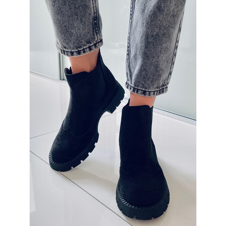 PA1 Botas Chelsea de mulher Ethel Black preto 1