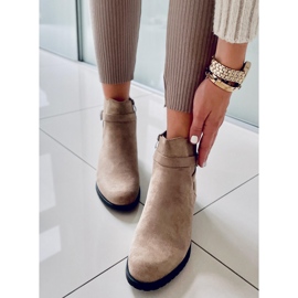 PA1 Botas de mulher Tourel Khaki de camurça bege 2