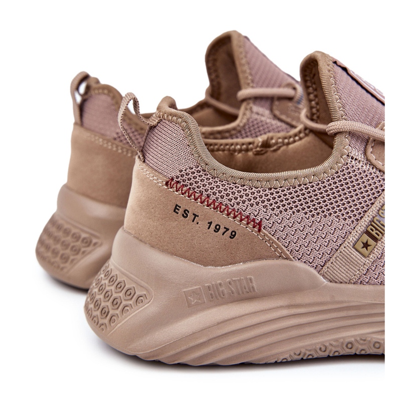 Sapatos esportivos masculinos Memory Foam Big Star Beige KK174258 bege 1