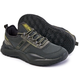 Tênis esportivo masculino Memory Foam Big Star KK174256 Cáqui verde 1