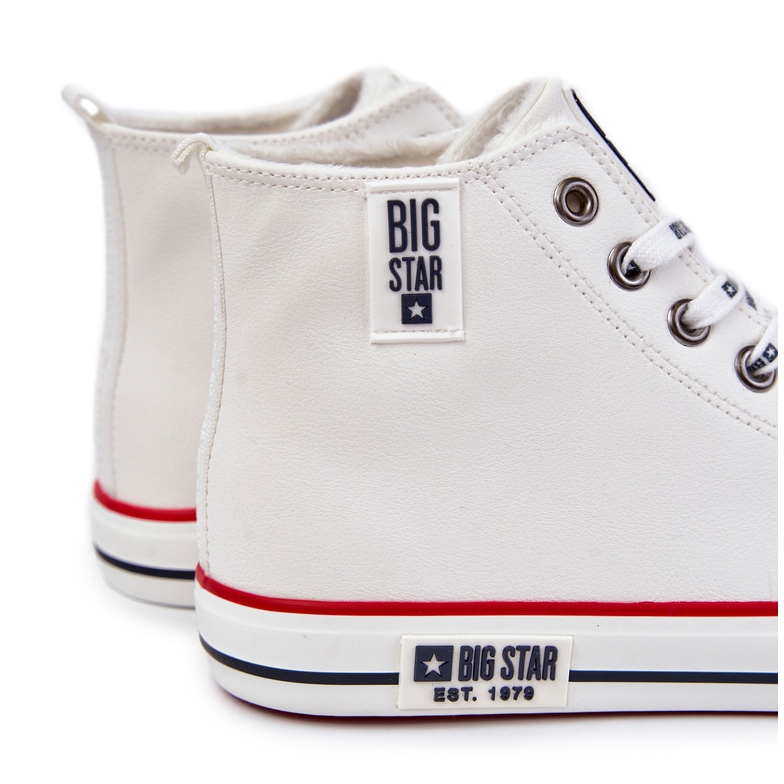 Tênis masculino com isolamento alto Big Star KK274345 branco 1 Tênis masculino com isolamento alto Big Star KK274345 branco 1