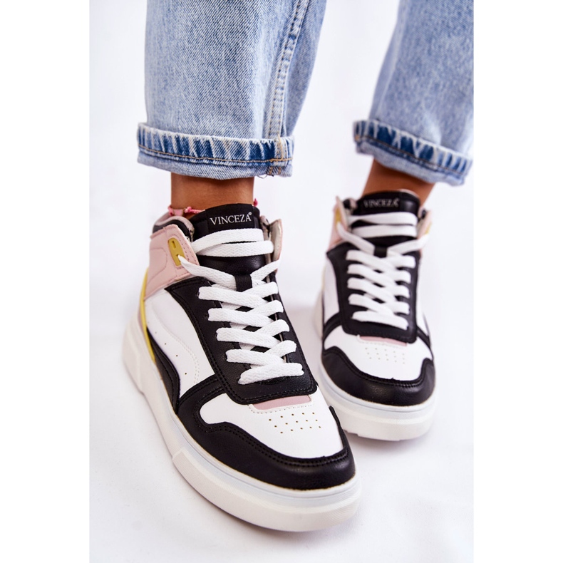 Vinceza Tênis esportivo feminino alto multicolorido Silje 2