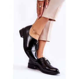 Sapatos da moda lacados Laura Messi 2532 Preto 2