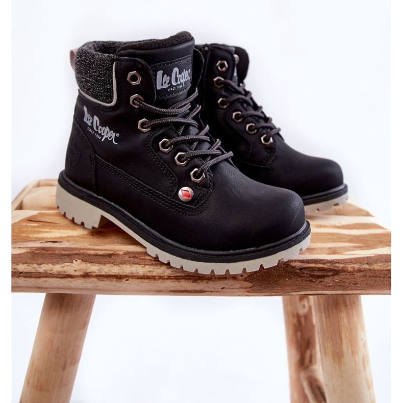Botas pretas infantis Lee Cooper LCJ-22-01-1491 preto 1