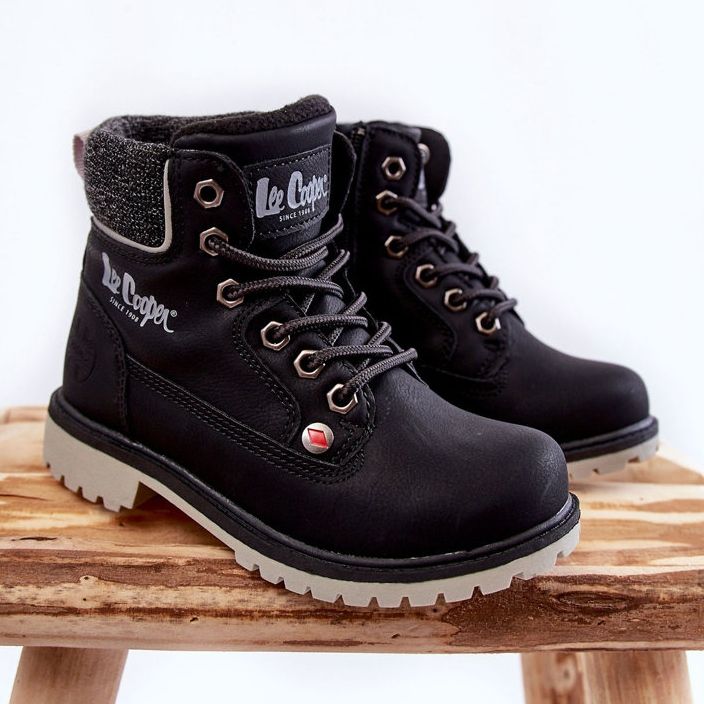 Botas pretas infantis Lee Cooper LCJ-22-01-1491 preto 2