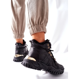 BM Botas quentes pretas femininas Hareshaw HF218 preto 2