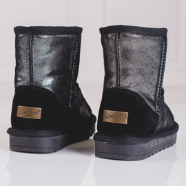 Botas de neve de menina prateadas cinza 2