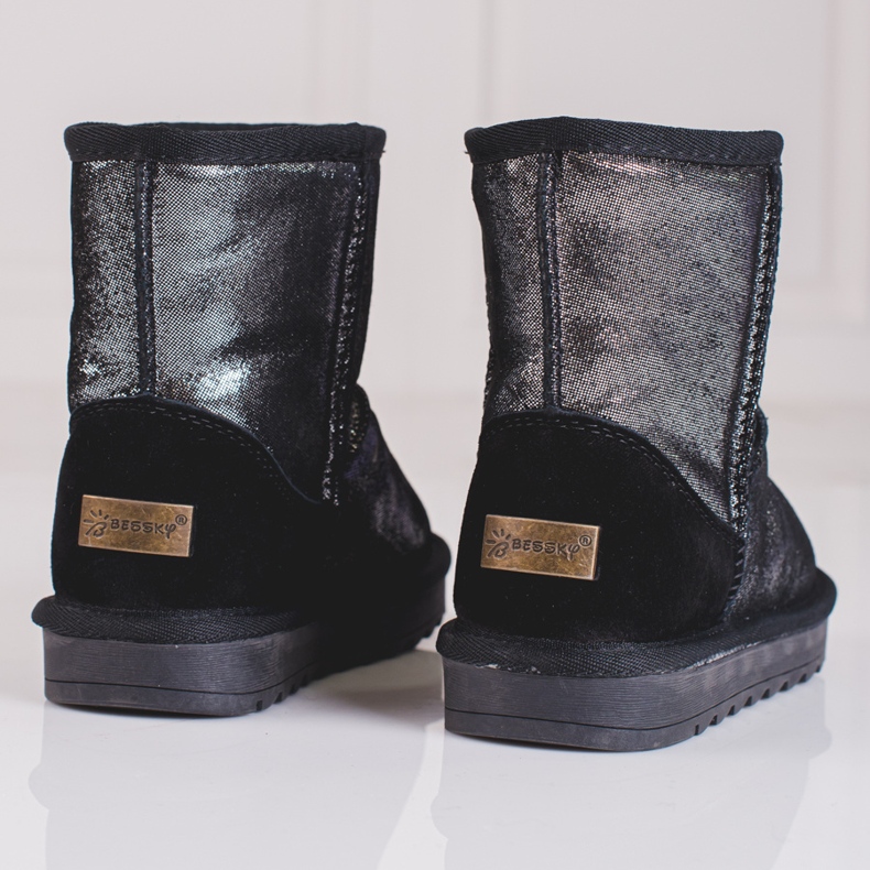 Botas de neve de menina prateadas cinza 2