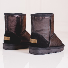 Botas de neve castanhas de menina marrom 1