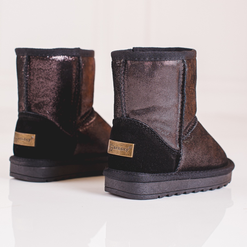 Botas de neve castanhas de menina marrom 1